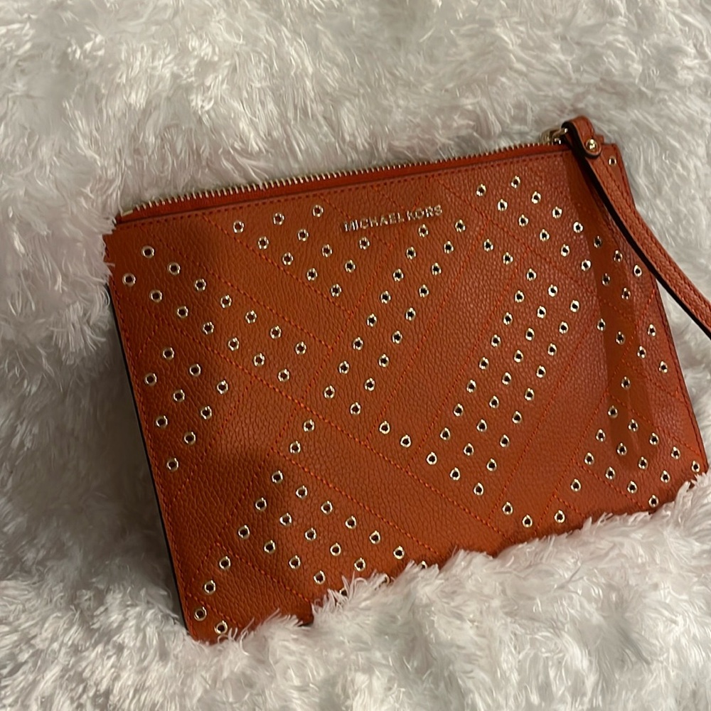 New Orange wristlet 7X9 1/2